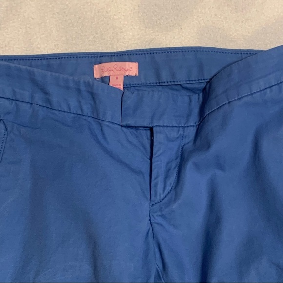 Lilly Pulitzer size 0 EUC Crop Ankle Pants Blue - Picture 3 of 9